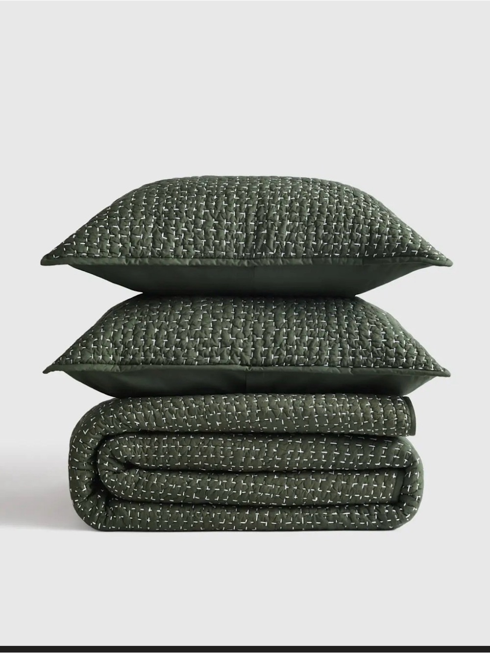 Quince Organic Cotton Hand Stitched Quilt Set King